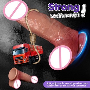 Produit phare en Europe et en Amérique : Godemiché de simulation pénienne pour masturbation féminine, doux, réglable, à forte aspiration - Product Image 4