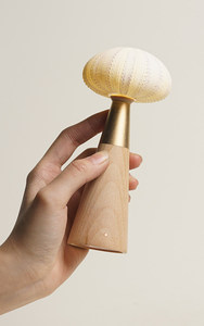 Décoration de table en bois en forme de coquille d'ormeau avec capteur, dispositif LED Art Déco, idéal pour le Festival de la Mi-Automne, cadeau de mariage - Product Image 3