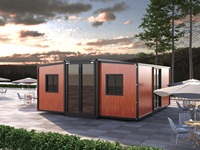 Maison modulaire préfabriquée personnalisée, petite et portable, avec 2 chambres, pour hôtel miniature, maison de jardin et bungalow