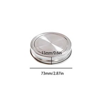 Couvercles pour bocaux Mason en acier inoxydable 304/430, réutilisables et étanches, avec joints en silicone, pour bocaux à ouverture standard