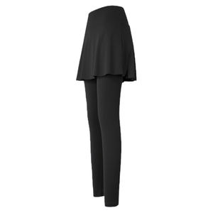 Pantalons de sport pour femmes à taille haute et coupe slim, jupes deux pièces en spandex/nylon pour le printemps et l'automne - Product Image 4