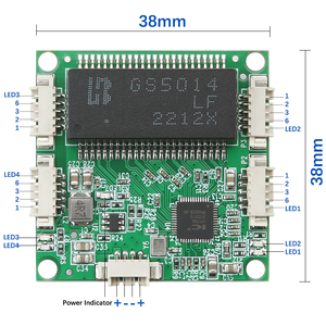 4 cổng mx1.25 5pin cổng 10/100Mbps <span class=keywords><strong>Ethernet</strong></span> chuyển đổi pcba mô-đun tùy chỉnh dịch vụ PCB được xây dựng trong hội đồng quản trị pcba mạng chuyển đổi Mainboard - Product Image 6