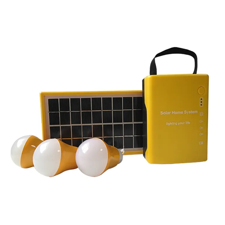 Esg LED mini năng lượng mặt trời hệ thống chiếu sáng bảng điều khiển chiếu sáng 3W 6V di động sạc năng lượng mặt trời hệ thống năng lượng