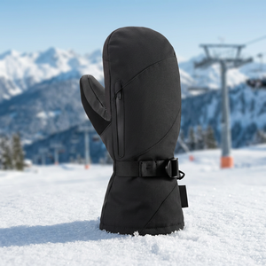 Mitaines chauffantes à batterie au lithium pour femmes Punchin Sports, imperméables, coupe-vent, 40-60C, noir et blanc, pour le ski alpin - Product Image 3
