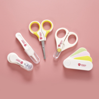 Lot de 5 kits de soins des ongles pour bébé Ciseaux pour bébé et enfants Coupe-ongles de sécurité Ensemble de manucure