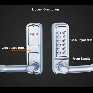 3rd Zinc Alloy Mechanical <strong>Door</strong> Lock Keyless Lever Handle Lock Swing Gate Password Lock - Product Image 3
