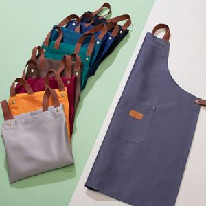 Wholesale Custom Logo Polyester Multi Function Home Chef Baking Clothes Adult <b>Aprons</b> <b>Kitchen</b> <b>Apron</b> with Pockets - Product Image 4