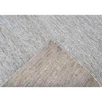 Handgetufteter Umweltfreundlicher Rutschfester Jute-Zimmerteppich |   Öl |   100% Jute |   Geometrisches Muster |   5x8 Fuß |   Baumwollunterlage |   Maßgeschneidert