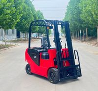 Chariot élévateur électrique robuste de 1 à 5 tonnes, transpalette hydraulique certifié CE, mât à deux étages, batterie lithium-ion, pneus pleins, terrain accidenté