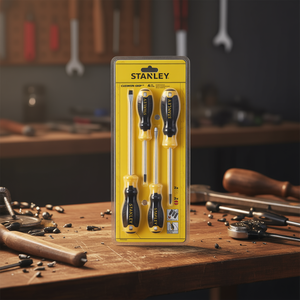 Juego de Destornilladores Stanley con Mango Antideslizante, 4 Piezas, Punta Magnética, Mango de Fácil Agarre - Product Image 3