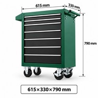 Armoire à outils roulante à 7 tiroirs de couleur personnalisée, chariot organisateur d'outils en acier avec tiroirs verrouillables pour garage et atelier