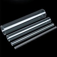 Tube en plastique PMMA transparent de grand diamètre de haute qualité, tube en polycarbonate, tube acrylique, tube d'emballage rond transparent personnalisable