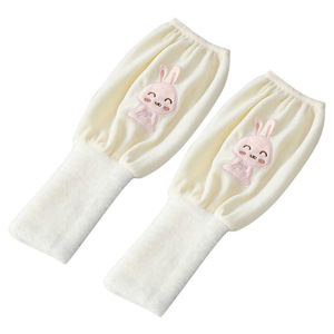 Children's Plush Warm Sleeves With Rabbit Pattern For Winter Writing Protection - Product Image 1