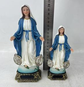 Estatuas Religiosas Católicas de Resina Pintadas a Mano y Hechas a Medida - Regalo de Navidad Jesús María Virgen María Sagrado Corazón de María - Product Image 3