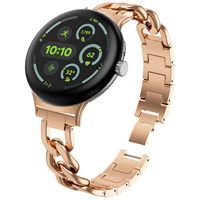Bracelet de montre intelligent en métal réglable élégant pour femme pour Google Pixel Watch 4 45 mm 41 mm Accessoires de montre