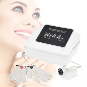 NEWBELLE Kostenloser Versand 2 in 1 Hot Cold Hammer BIO Gesichts-Mikrostrom-Handschuh Beauty Equipment Machine