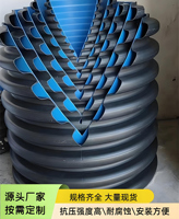 Tuyau de drainage en soufflet en PEHD double couche DN110-DN800, raccord à fusion à douille de 6 pouces, durée de vie de 60 ans, marque JINYE, certifié CE