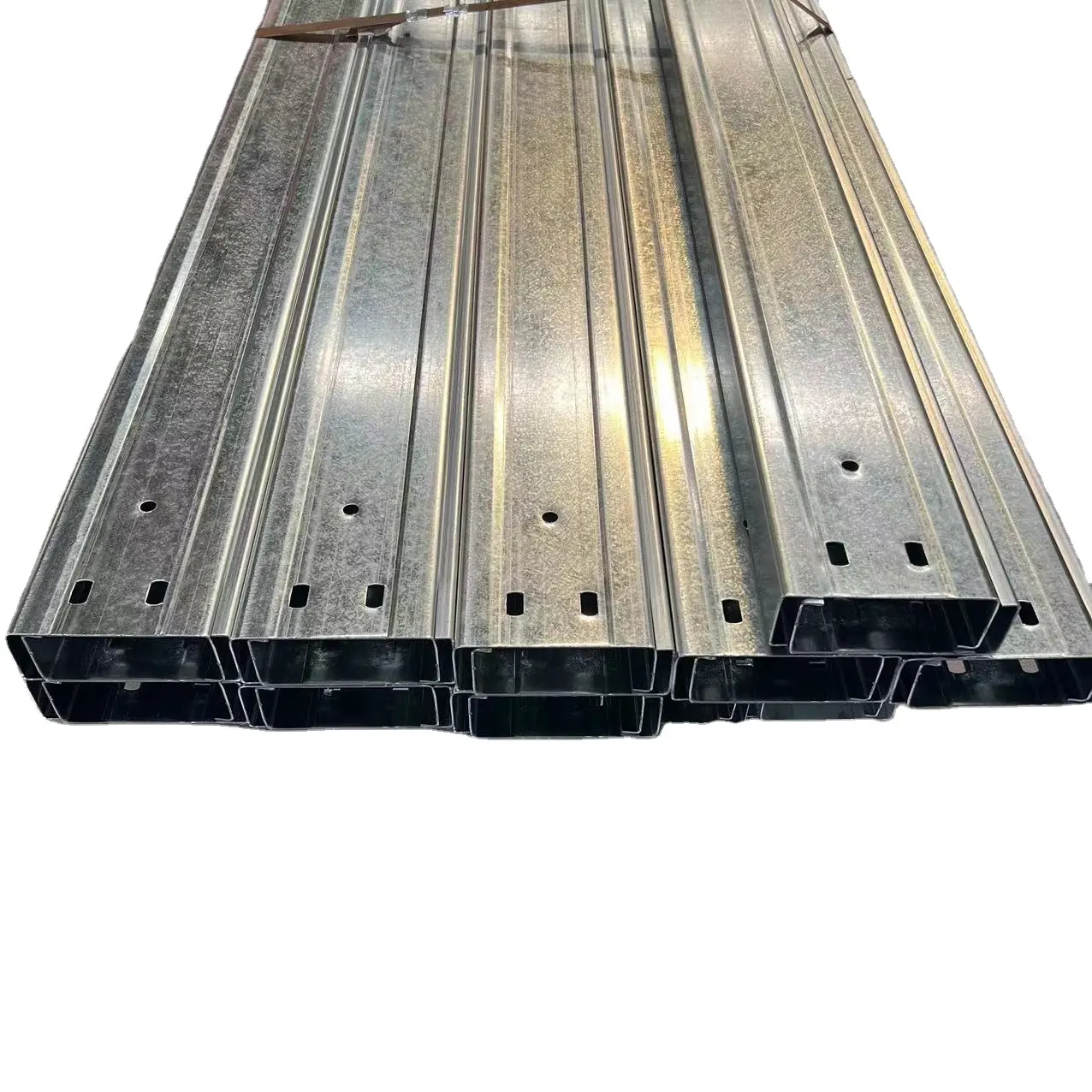 C鋼穴あきチャネル金属建築標準サイズGI亜鉛メッキ鋼C PurlineCチャネル
