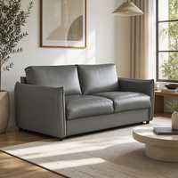 Canapé-lit minimaliste SOMNUS 3 places avec rembourrage en éponge, 2-en-1, pliable, meubles de salon pour petit appartement, hôtel, maison d'hôtes