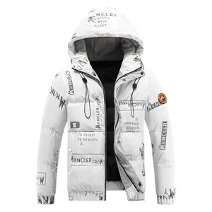 사용자 정의 로고 StreetWear 100% 폴리 에스터 인쇄 폭격기 블랙 겨울 남여 호흡기 코트 남성 자켓