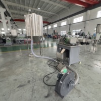 Granulés de plastique traités PP Ligne de production de pelletisation de plastique à double étage avec moteur PLC pour la fabrication de granulés de plastique à partir de déchets plastiques 356