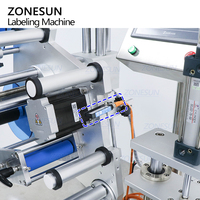 ZONESUN ZS-TB801D Semi Automatique Adhésif Horizontal Ampoule Stylo Réactif Tube Petites Bouteilles Rondes Tube Rond Étiqueteuse