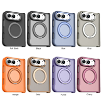 Nouvelle coque de téléphone pour iPhone 18 Duo, avec anneau magnétique, béquille, protection anti-chute, toucher agréable, coque de téléphone antichoc pour iPhone 18 Duo