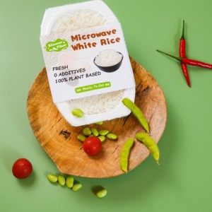 Riso Precotto Premium per Microonde, Riso a Grano Lungo Pronto da Mangiare, Pasto di Riso Pronto in 2 Minuti per Giornate Pieno di Attività - Product Image 2
