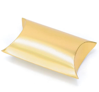 Boîte cadeau artisanale en papier kraft transparent à triple compartiment, design oreiller, fermeture magnétique, poignée – Logo personnalisé, impression UV, recyclée