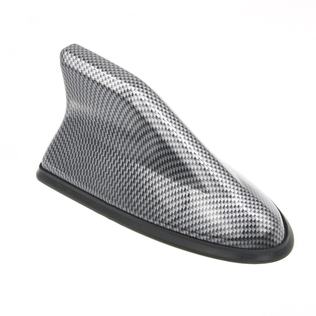 Signal Decoration Car Universal FM AM Radio Shark Fin Roof Antenna Aerial with Carbo Fiber Materials