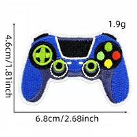 Patchs brodés mignons style rétro de jeux vidéo, thermocollants et à coudre en PU pour vêtements, vestes, sacs à dos, décoration DIY, patchs manettes