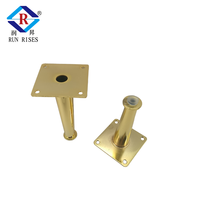 Pieds en métal doré modernes F01-1 pour canapé, table, chaise - Utilisation pour salle à manger, cuisine, salon, bureau à domicile et hôtel
