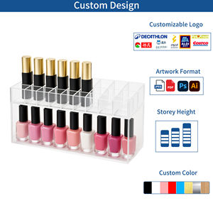 กล่องอะคริลิครีไซเคิลรักษ์โลกสำหรับจัดเก็บลิปสติกและแปรงแต่งหน้าแบบขายส่ง น้ำหนักเบา ขัดเงาอย่างดี - Product Image 4