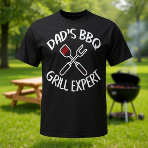 T-shirt Dads Bbq Grill Expert pour hommes, femmes et enfants, cadeau pour la fête des pères - Product Image 3