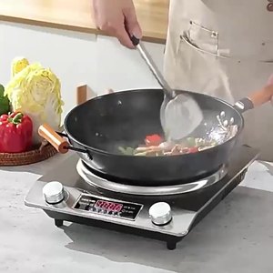 Cuisinière à induction commerciale haute puissance 3500 watts avec coque en acier inoxydable et contrôle du bouton - Product Image 2