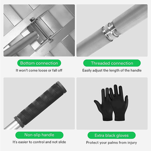 Jh-mech hiệu quả cao cấp cỏ công cụ cho mịn đất vườn sân nặng thép không gỉ 30 "cỏ san lấp mặt bằng cào - Product Image 5