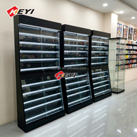Vitrine de présentation de cartes de sport à double face, sur pied, verrouillable, pour magasin de cartes à collectionner