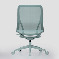 Chaise de bureau ergonomique moderne minimaliste en plastique pivotante et réglable pour la maison, le bureau, l'étude et les jeux