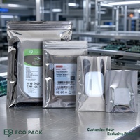 Bolsa ESD con Cierre Hermético, Protección Contra la Humedad, Antiestática, para Almacenamiento de Chips IC y PCB, con Empaque Personalizado