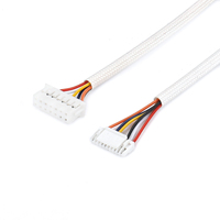 Cable adaptador de 12 pines (2x6) a 6 pines, trenzado de fibra de vidrio, cable de 6 colores, para conversión de doble a fila única, OEM