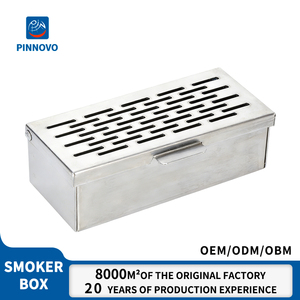 Caja Ahumadora Pinnovo para Parrilla de Carbón - Acero Inoxidable, Fácil de Limpiar, Accesorio Universal para Ahumar y Cocinar al Aire Libre - Product Image 2