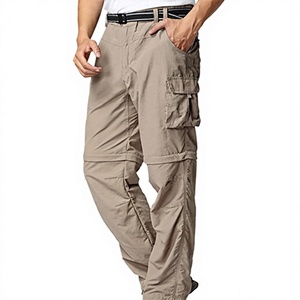 Men's 2 in 1 Convertible <b>Cargo</b> Pants <b>Zip</b> <b>Off</b> <b>Trousers</b> Multi Pocket Outdoor Hiking Workwear OEM - Product Image 1