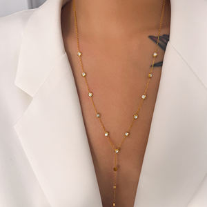 <span class=keywords><strong>2026</strong></span> AW NUEVO BOHO Y COLA PLANETA CIRCONÍO COLLAR DE CADENA Dazan CALIENTE 18K Chapado en oro Sin deslustre JOYERÍA de acero inoxidable - Product Image 6