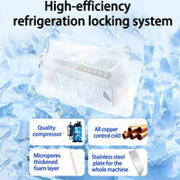 Lanxin Mélangeur commercial en acier inoxydable Mélangeur réfrigéré à cocktail personnalisé Table de travail pour bar