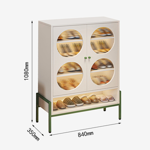 Grande armoire à chaussures fermée avec siège-organisateur de chaussures et de sacs, <span class=keywords><strong>meuble</strong></span> de rangement pour chaussures d'entrée de maison moderne - Product Image 3