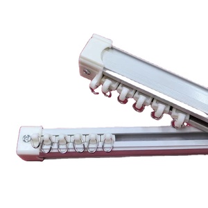 Rail de <span class=keywords><strong>rideau</strong></span> style européen grand carré en forme de L en alliage d'aluminium en forme de U glissière de <span class=keywords><strong>rideau</strong></span> <span class=keywords><strong>baie</strong></span> vitrée balcon rail simple - Product Image 3