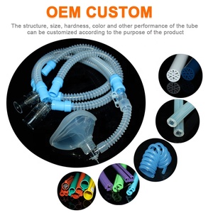 Fabriek Custom Medische Anesthesie Ademhalingscircuit Tubing Siliconen Slang Redelijke Prijs Siliconen Gegolfde Buis - Product Image 2