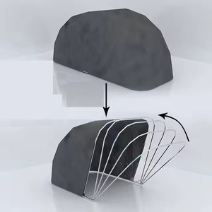 Tentes <span class=keywords><strong>sur</strong></span> <span class=keywords><strong>mesure</strong></span> Abri d'auto robuste avec parois latérales et portes amovibles Tente de couverture de voiture pliable et portable pour garage - Product Image 6