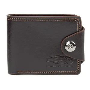 Nueva billetera para hombre, Clip corto de moda para dinero, broche magnético, bolso para tarjetas múltiples, Clip de cuero de gran capacidad