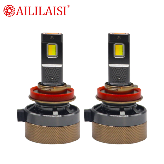 Dual Colors Flash APP Beacon Control Ai80 H7 H4 H11 9005 9006 LED Headlights for Car Auto Adjustable Headlamp 3000K-8000K